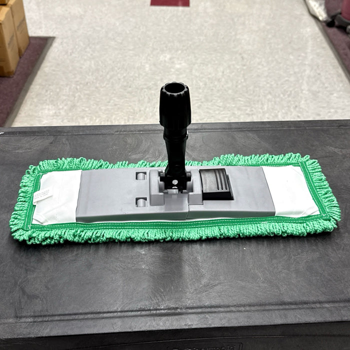18" GREEN MICROFIBER POCKET MOP ( LOOPED END )