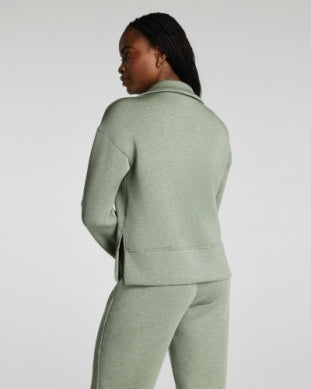 Airessentials Long Sleeve Polo Top - Sage Brush