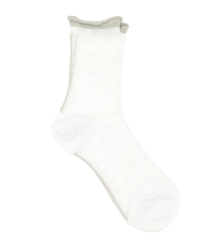 Antipast Crossed Stripe Sheer Sock