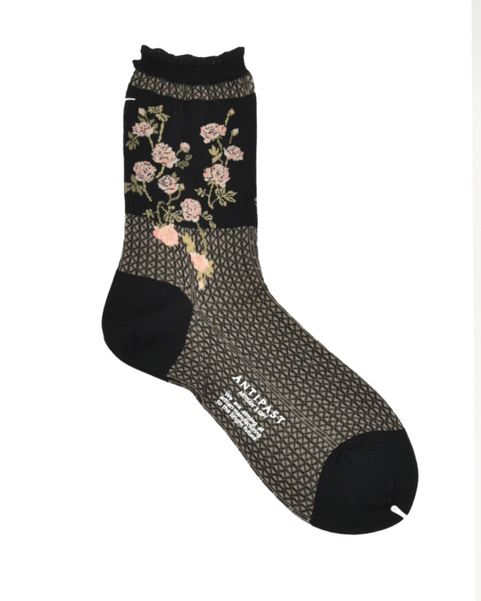 Antipast Flowers On Basket Sock