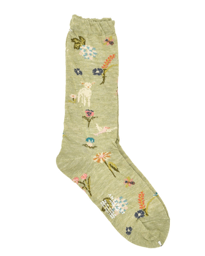 Antipast Garden Flowers Boot Sock