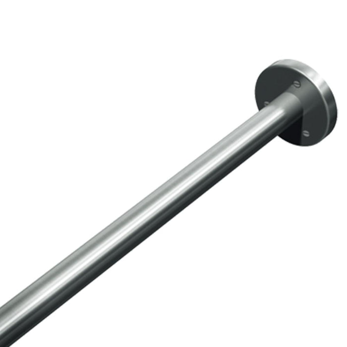 ASI 1214-1 End Flanges for Shower Curtain Rod - One Pair - Prestige Distribution