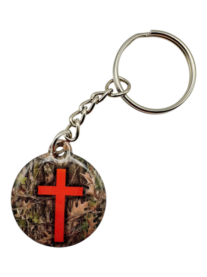Blue Mountains + Cross | Tap To Pray® Acrylic Keychain