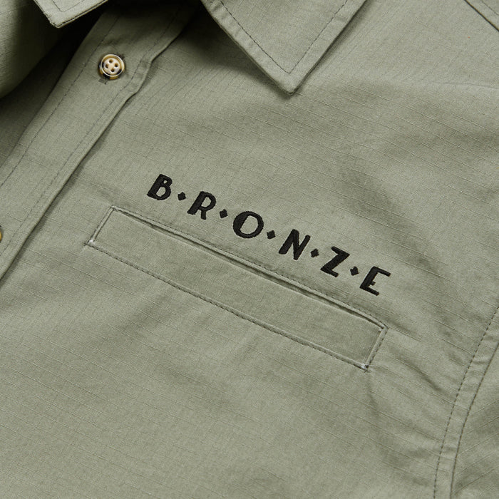 BRONZE 56K - RIPSTOP BUTTON UP GREY