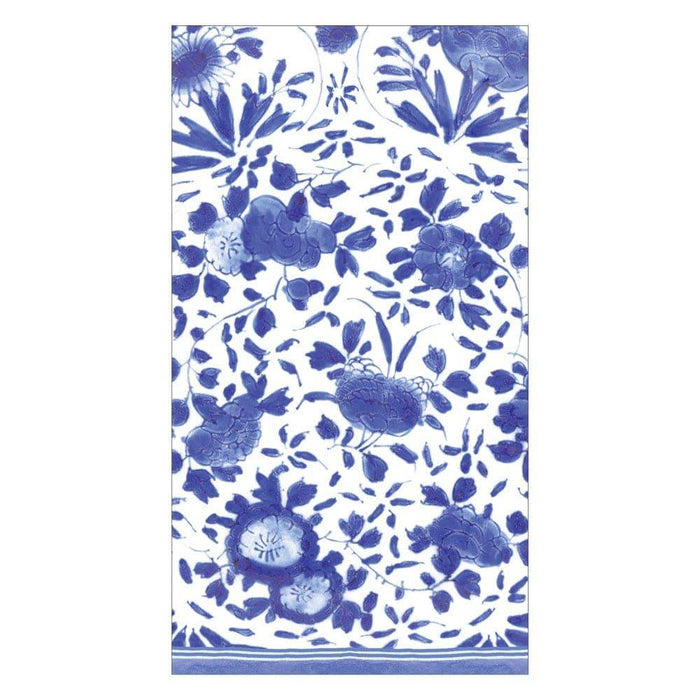 Caspari - Guest Towel Napkins - Delft - Blue - Findlay Rowe Designs