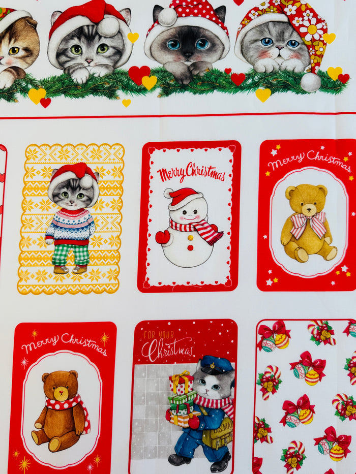 Christmas Card - Panel -Uncle Cat