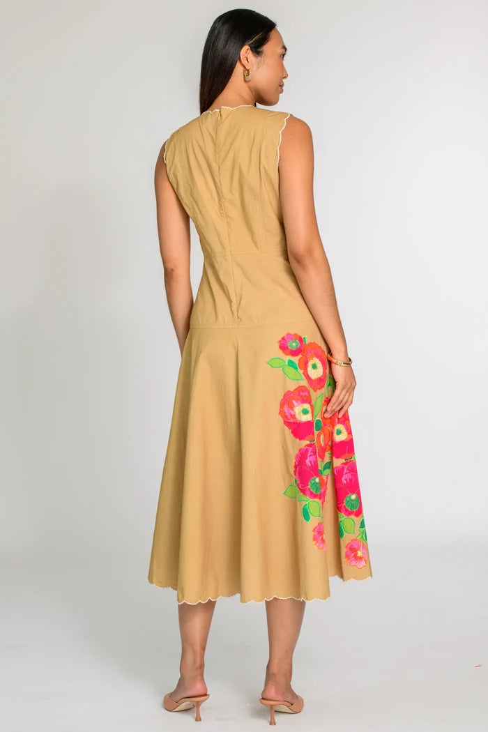 Claire Dress-Poppy Patch