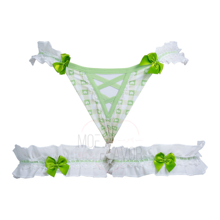 Cottage Maiden Checkered Ruffle Lingerie