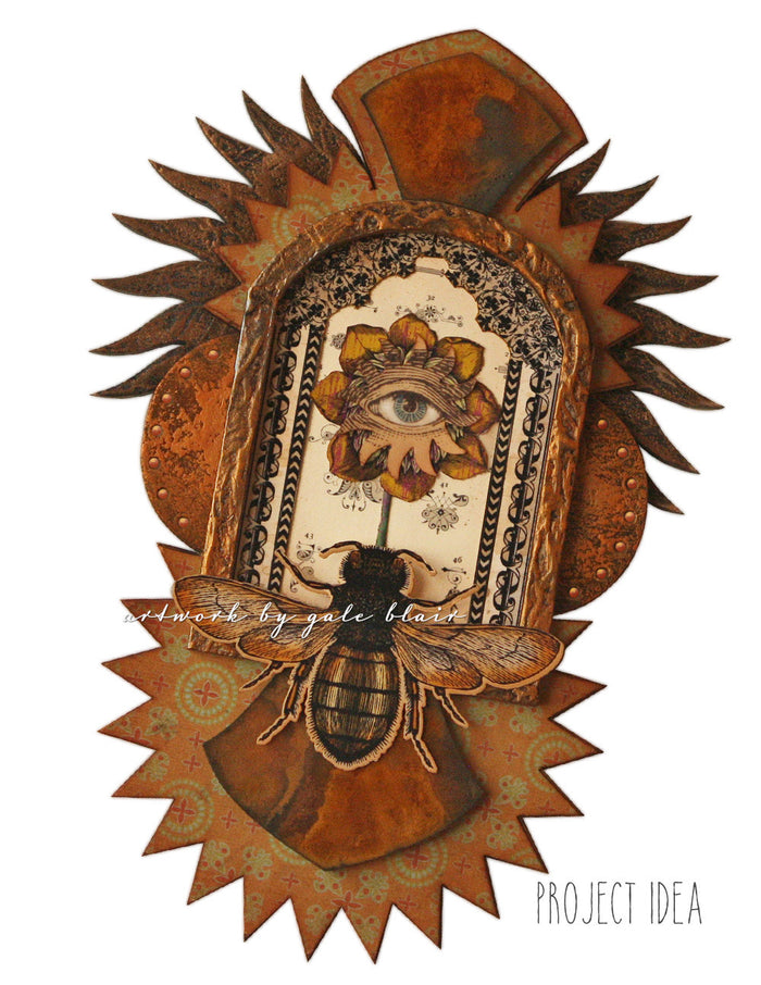 Curious Medallion No.2 - paperwhimsy