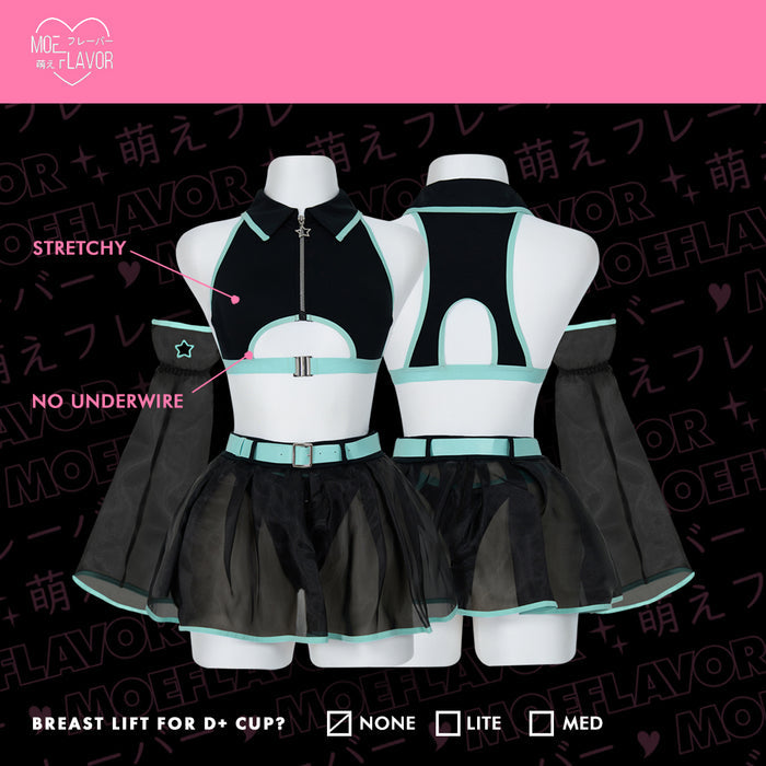 Cyber Siren - Mesh Top/Skirt Cyber Girl Lingerie