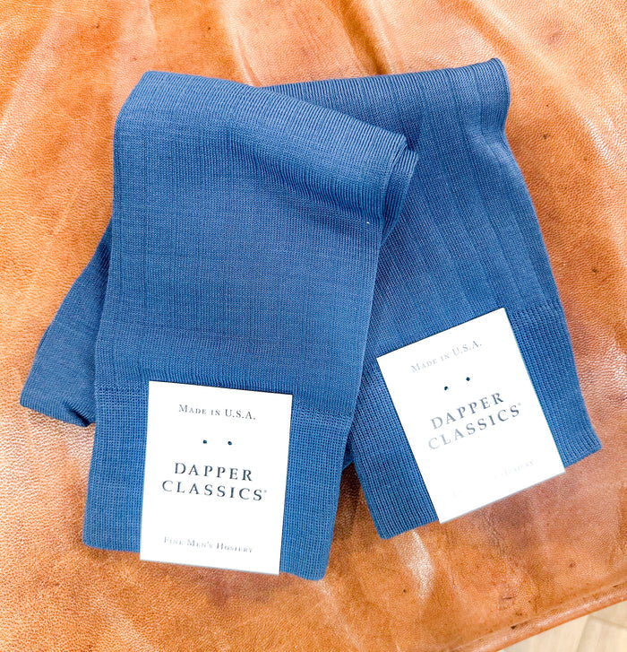 Indigo Ribbed Solid