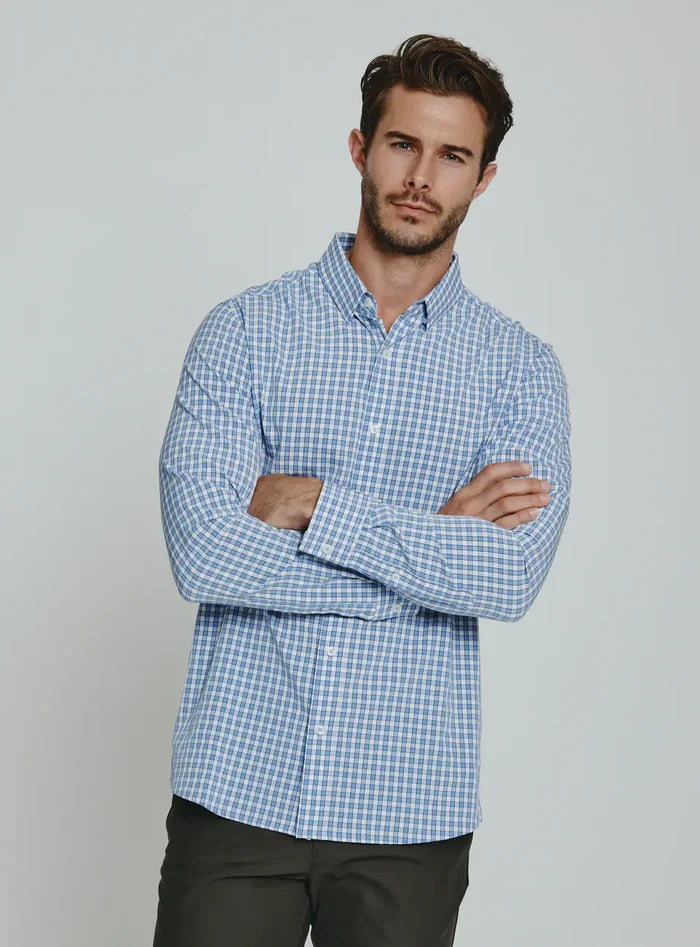 Deus- Long Sleeve Shirt in Light Blue