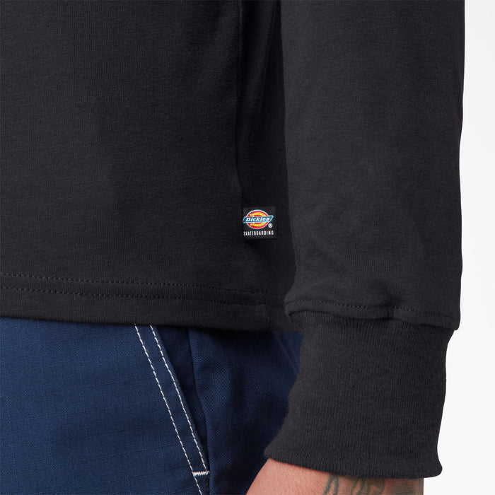 DICKIES - SKATEBOARDING LOGO GRAPHIC LONGSLEEVE BLACK