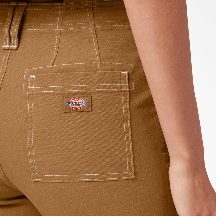 DICKIES - WOMEN'S CUFFED UTILITY PANT BROWN DUCK