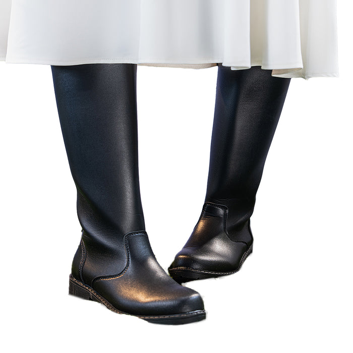 DokiDoki Cosplay Basic Shoes Black Knee-high Boots Riding Boots