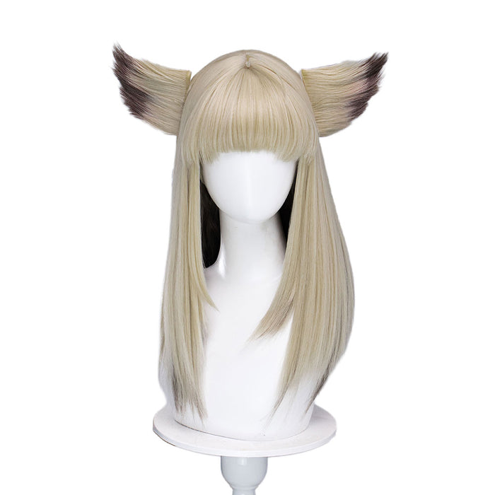 DokiDoki Game Arknights: Endfield Cosplay Perlica Wig Long Straight Silver Hair