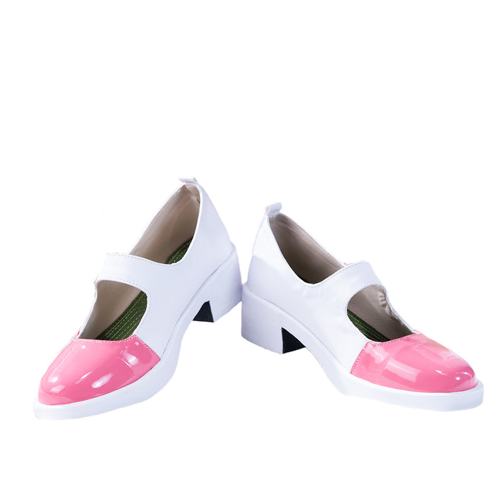 DokiDoki Game DokiDoki Literature Club Cosplay Monika Shoes Pink White Shoes DDLC