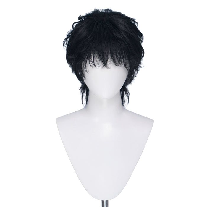 DokiDoki Game Silent Whispers Cosplay Theron Wig Short Black Hair