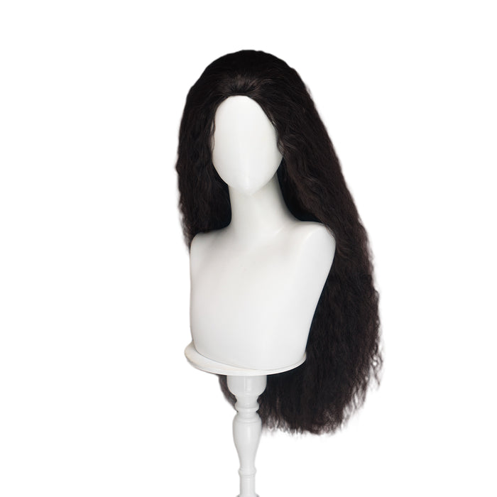 DokiDoki Movie Cosplay Wig Long Curly Black Hair Pre Curled