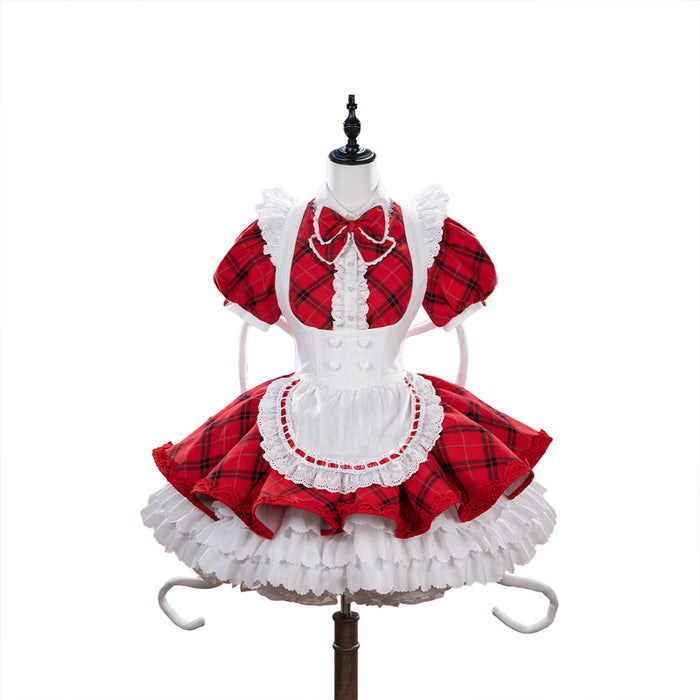 DokiDoki-R Anime Shugo Chara! Cosplay Hinamori Amu Costume Cafe Maid Outfit
