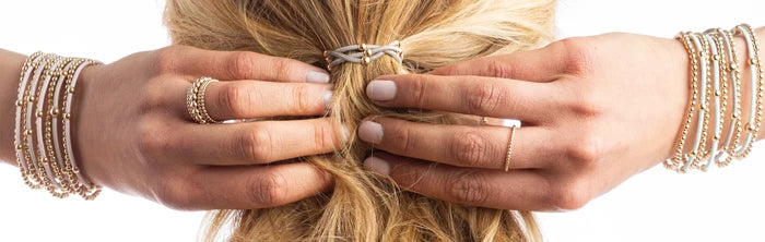 Enewton - "e"ssentials Hair Bracelet - stack of 2 - Dove - Findlay Rowe Designs