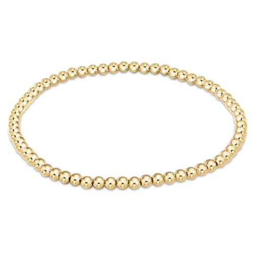 Enewton Extends - Classic Gold 3mm bead bracelet - Findlay Rowe Designs