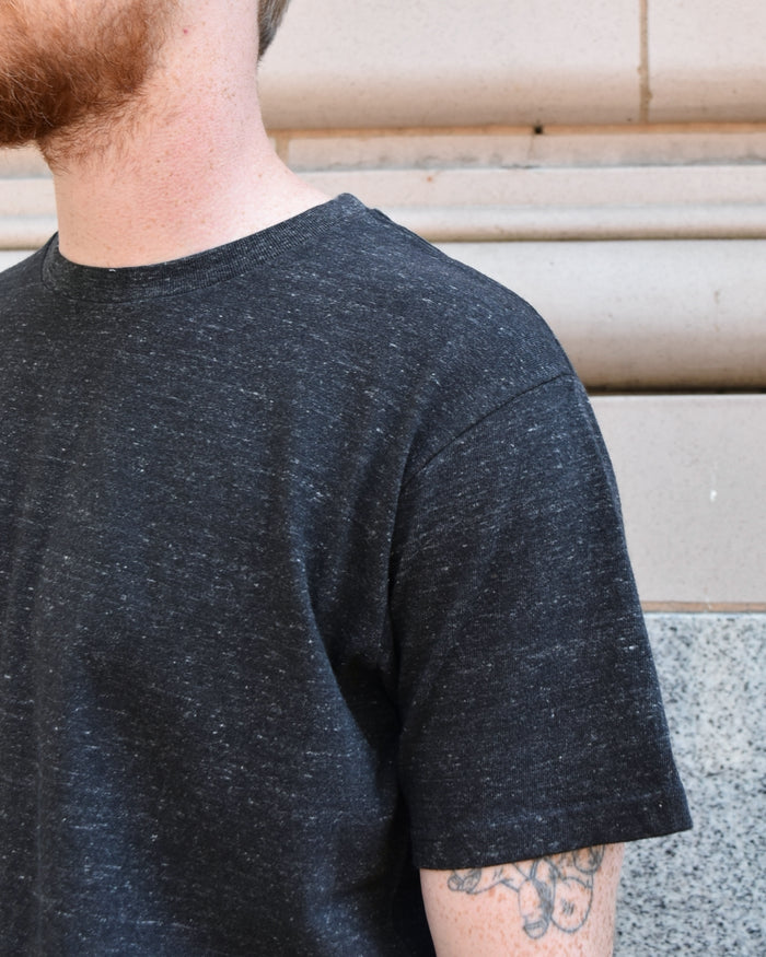 Fil Melange Dos Raffy Tenjiku T-Shirt in Black Melange