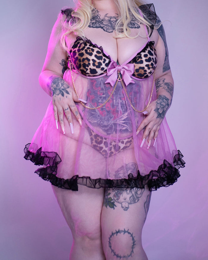 Gyaru Babydoll Lingerie Set - Sexy & Playful Anime Inspired Costume