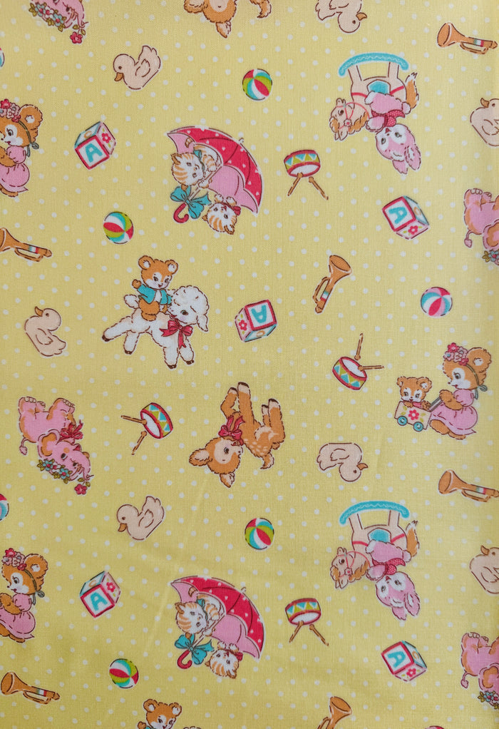 Happy Message 30's - Happy Baby Animals - Yellow - Atsuko Matsuyama - Sojitsu