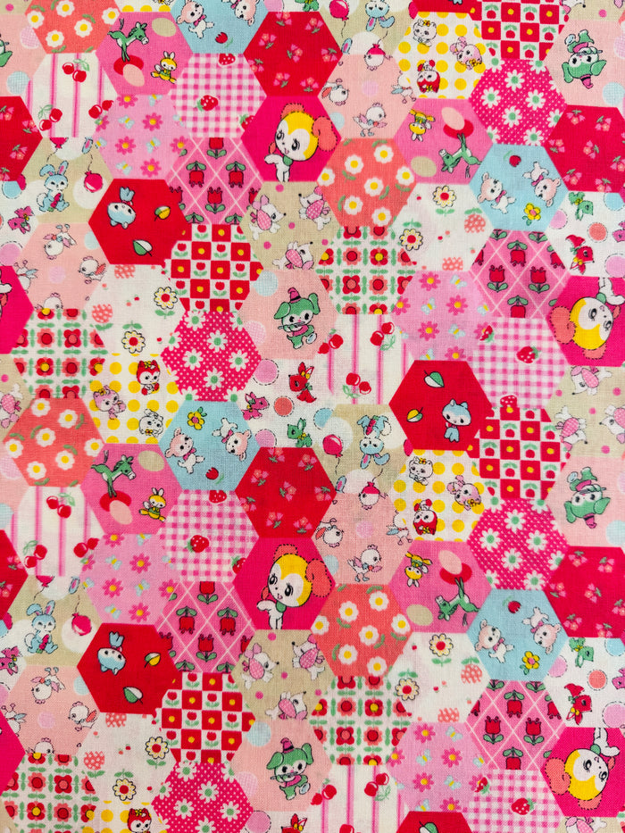 Honey Tune - Petit Hexagon - Pink (A) - Koko Seki
