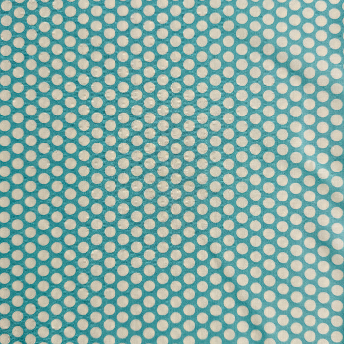 Honeycomb Dot - Aqua with White Dot - Kei