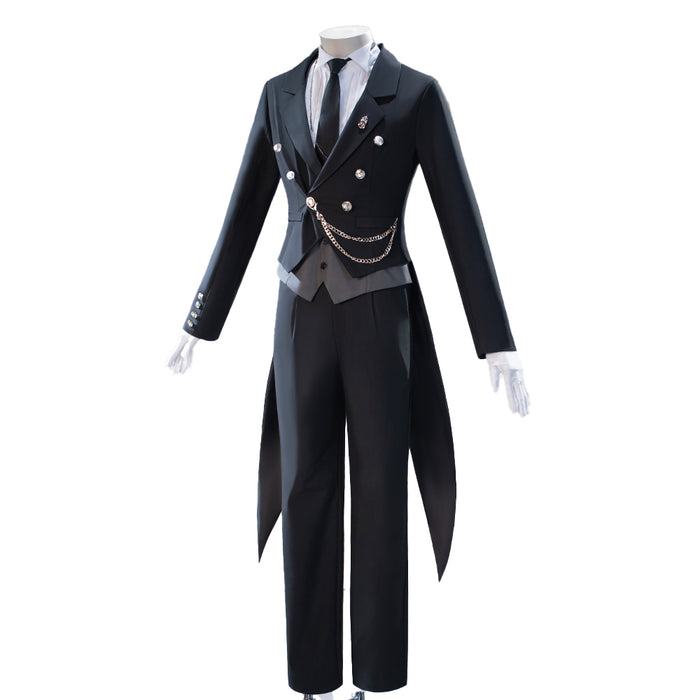 【In Stock】【Size S-3XL】DokiDoki-N Anime Cosplay Seebaastiaan Miichaeliis Costume Black Suit