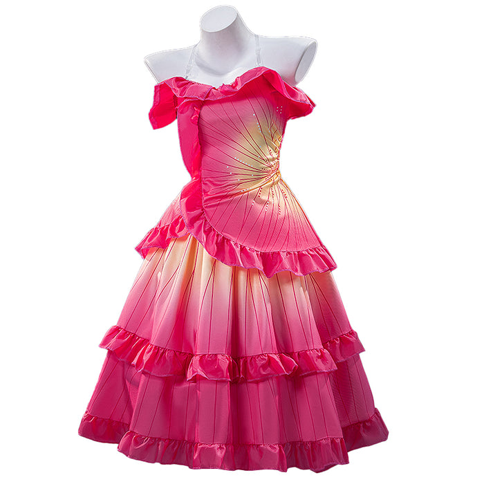 【In Stock】【Size XS-3XL】DokiDoki-N Movie Cosplay Costume Peach Yellow Dress