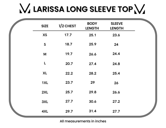 Larissa Long Sleeve - Neutral Leaves