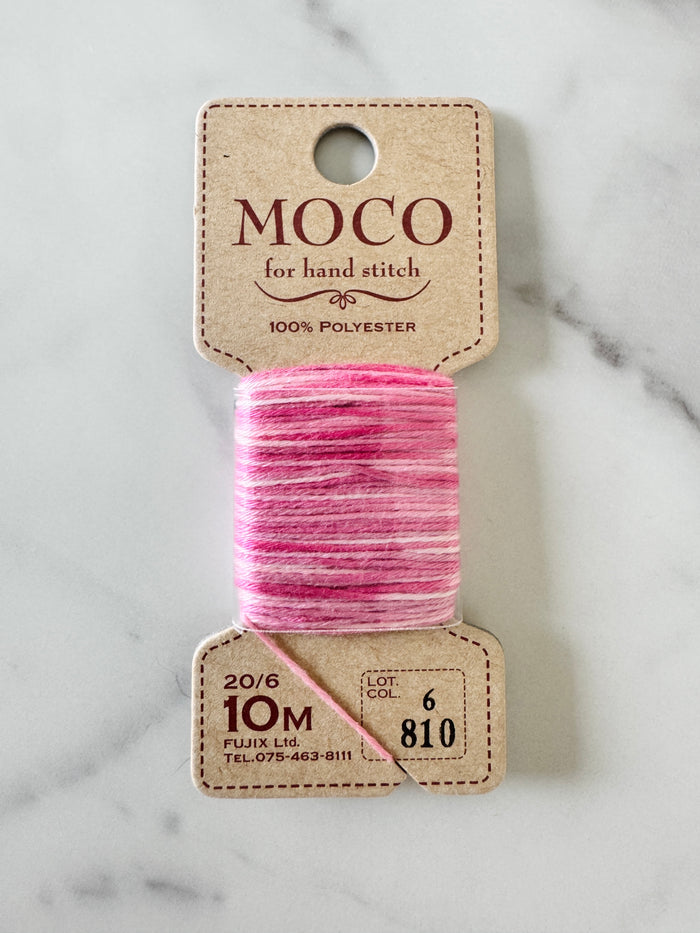 Moco Stitch Thread - Variegated Rose Pink - Moco - Fujix