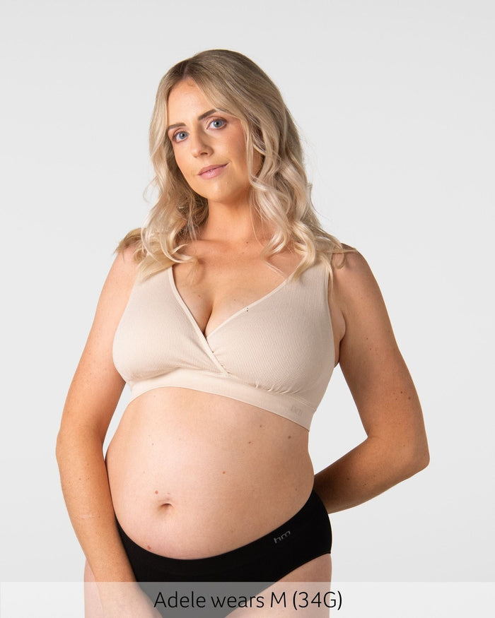My Comfort FlexFit Bra in Oat — wirefree everyday bra, bamboo blend — Hotmilk Lingerie