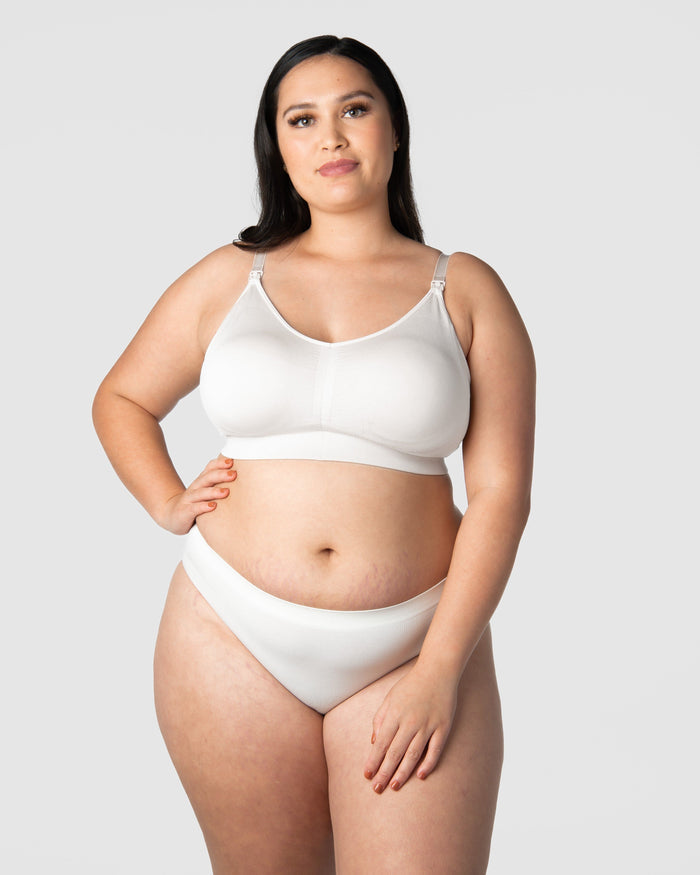 My Necessity Wirefree Nursing Bra - White Busty