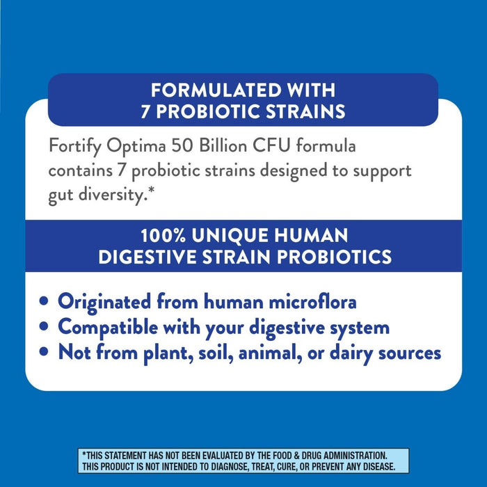 Nature's Way Fortify Optima Adult 50+ Daily Probiotic - 30 Capsules - The Oasis of Health