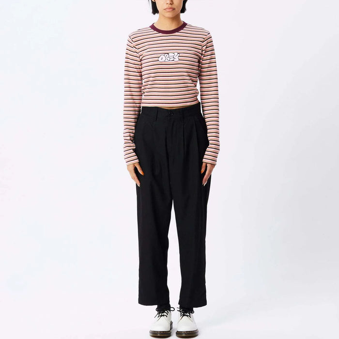 OBEY - DANA W RIB TEE LS KNIT