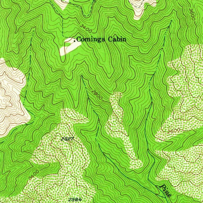 Old Map of Big Sur, California by USGS, 1956 – Los Padres National Forest & Pacific Coast