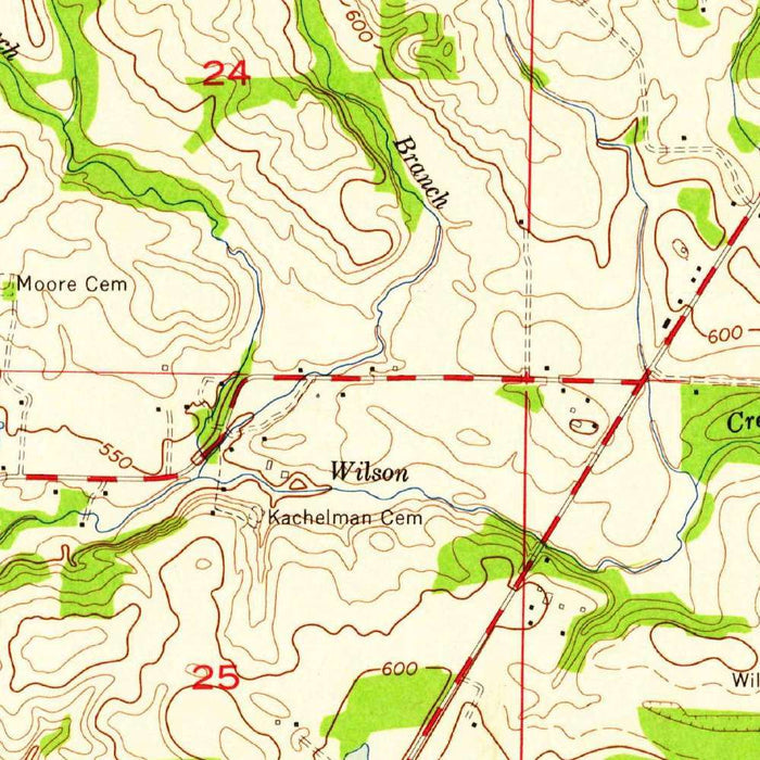 Old Map of Florence, Alabama by USGS, 1957 – Pickwick Lake, Tennessee River & Wilson Dam
