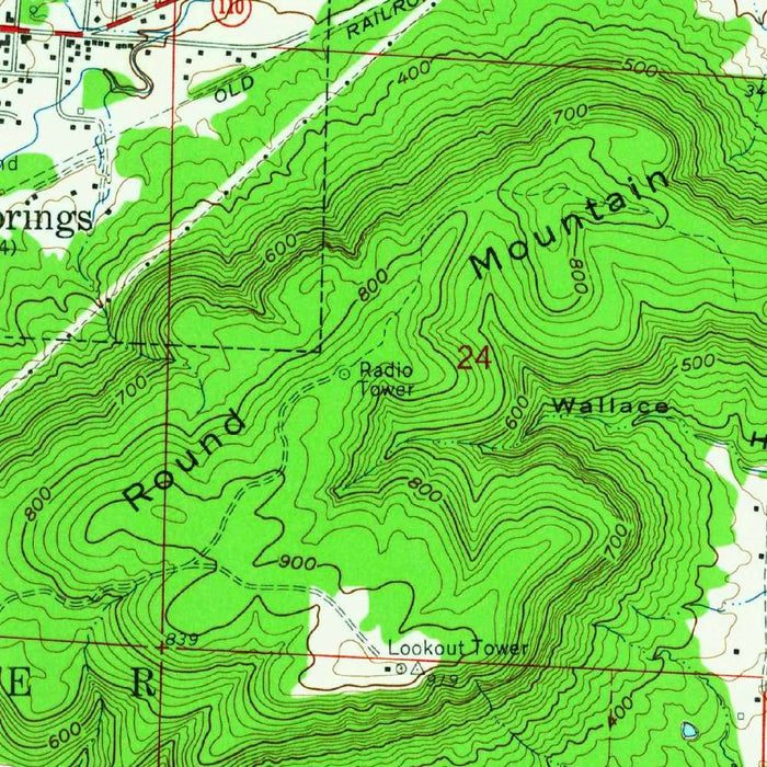 Old Map of Heber Springs, Arkansas by USGS, 1963 – Greers Ferry Lake & Little Red River