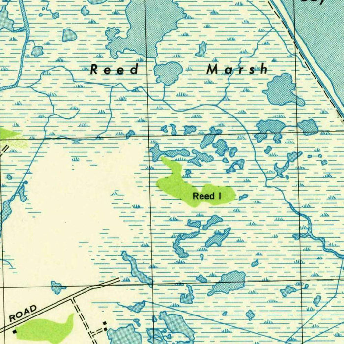 Old Map of Milton, Delaware by USGS, 1944 – Slaughter Beach, Broadkill River & Cave Neck