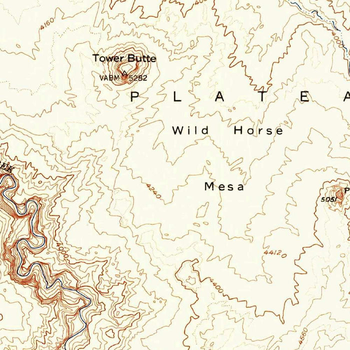 Old Map of Page, Arizona by USGS, 1954 – Glen Canyon, Lake Powell & Colorado River