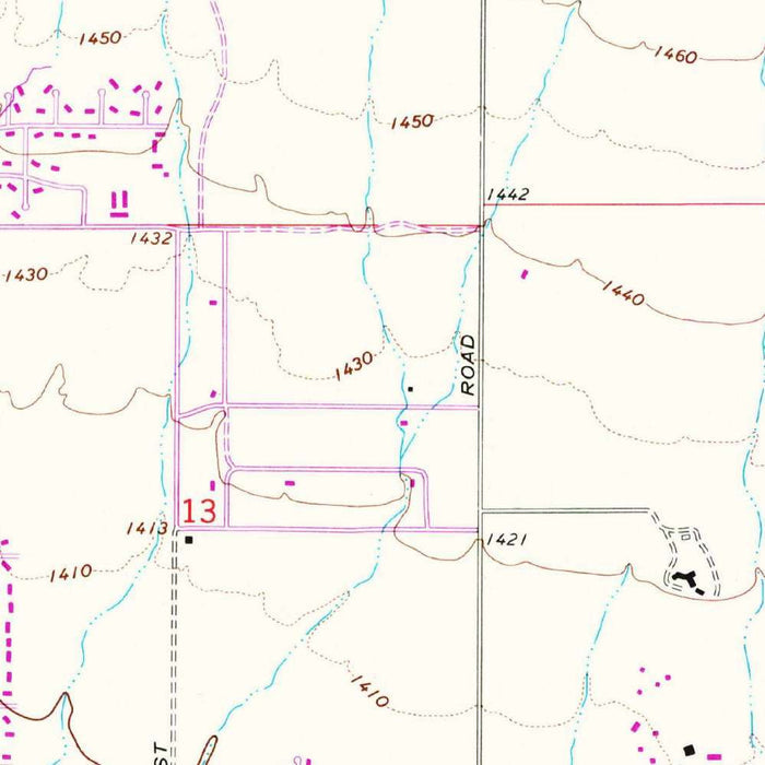 Old Map of Paradise Valley, Arizona by USGS, 1965 – Scottsdale, Phoenix & Camelback Mountain
