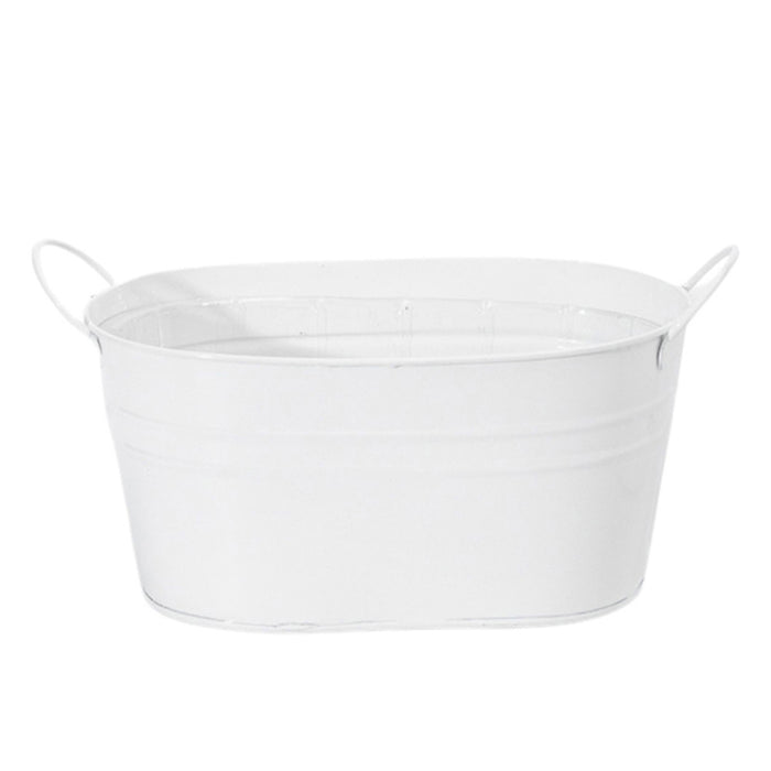 Packaging - White Oval Tin (9.25″L x 5.5″W x 4.5″H)