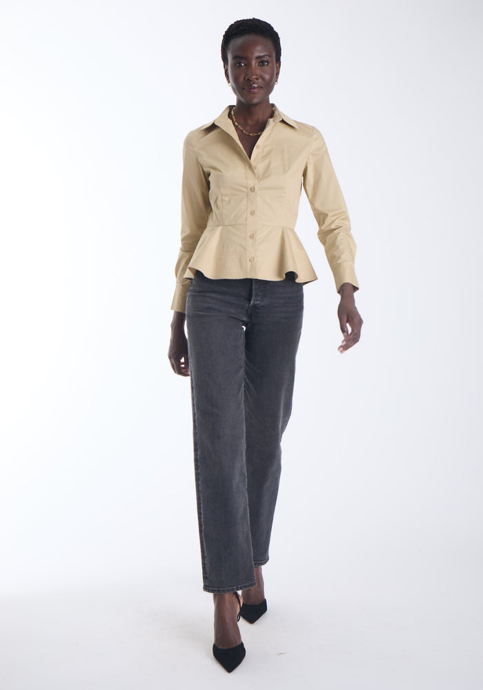 Pepa Solid Top-Tan
