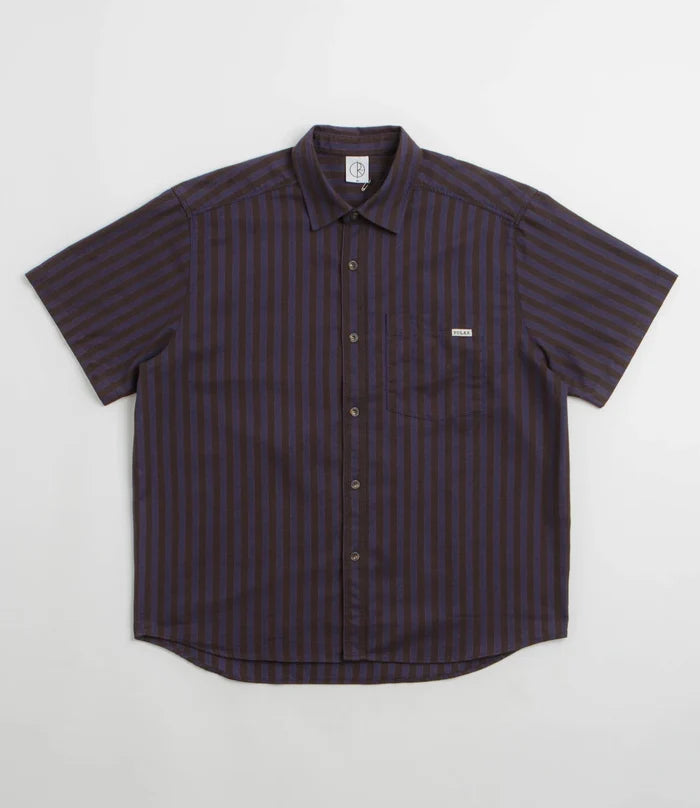 POLAR - MITCHELL SHIRT - PURPLE CHOCOLATE FLANNEL