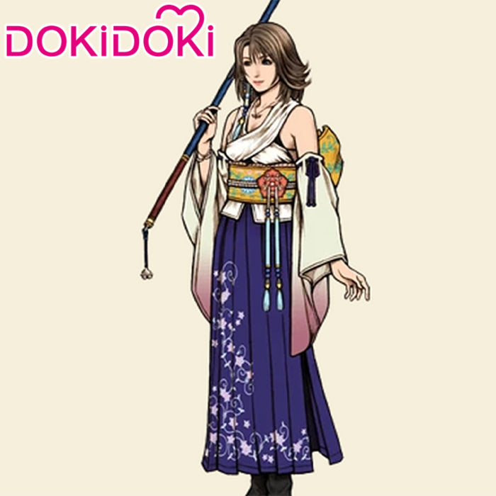 【POLL】$5 Deposit =$10 Coupon DokiDoki Game Cosplay Costume Kimono Purple Dress
