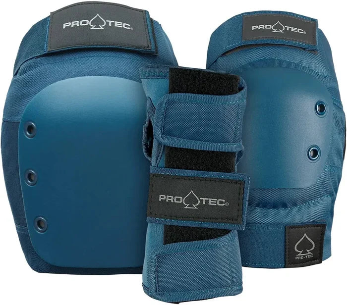 PRO-TEC - STREET JR 3 PK PAD SET BLUE